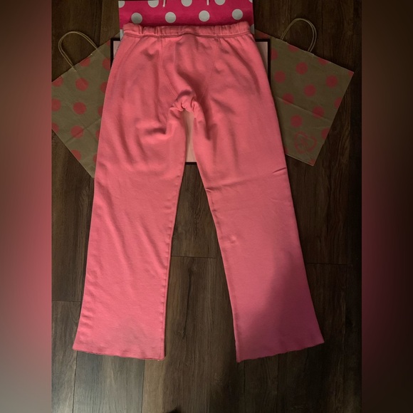 VS PINK SIZE SMALL OG BOYFRIEND STYLE SWEATPANTS. Hot Barbie Pink w/Marl Grey. - Picture 6 of 10